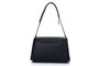 Lucky Bees Bolsa de Hombro Negra en Cuero de Polivinilo, 23x10x15 cm